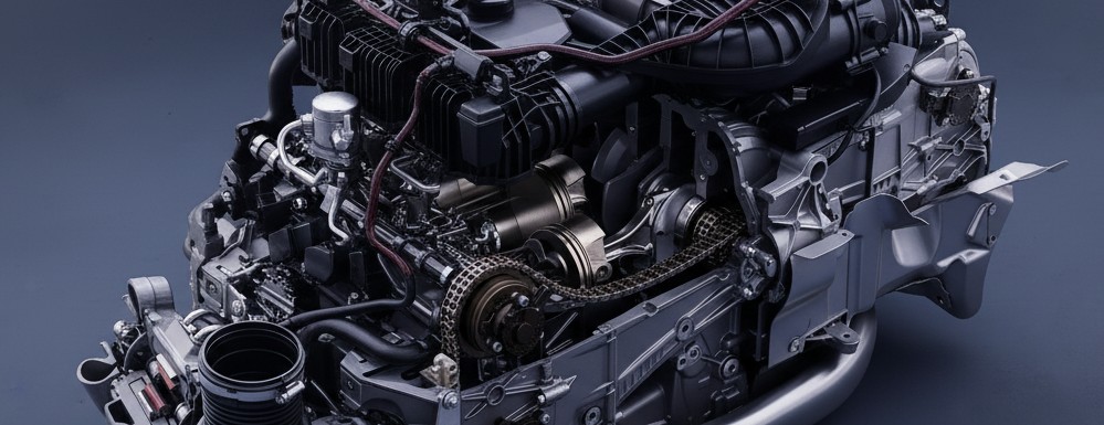 Illustrazione Motore a 6 tempi Porsche: una rivoluzione che potrebbe salvare il termico